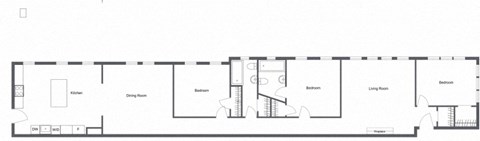 Pasadena 3 Bedroom 3 Bath Floor Plan at Integrity Cleveland Heights, Cleveland Heights, 44106